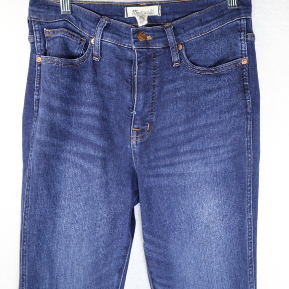 Madewell Women's Size 29 10" High Rise Skinny Jeans Dark Wash Stretch - Picture 2 of 8